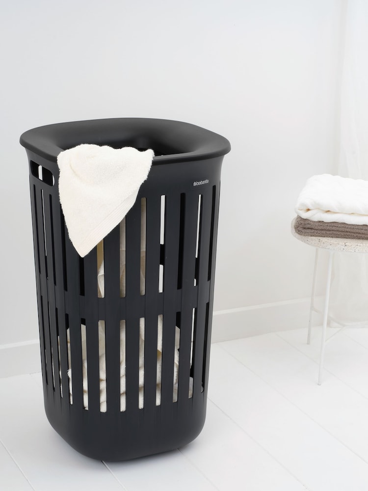 Brabantia Black Collect-It Laundry Basket - Image 1 of 6 Brabantia Black Collect-It Laundry Basket - Image 1 of 6