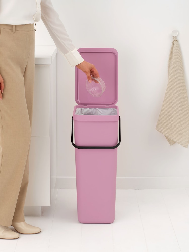 Brabantia Lilac Pink Sort & Go Bin - Image 1 of 6 Brabantia Lilac Pink Sort & Go Bin - Image 1 of 6