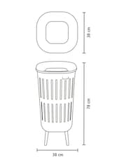 Brabantia Soft Beige Collect-It Laundry Basket - Image 6 of 6