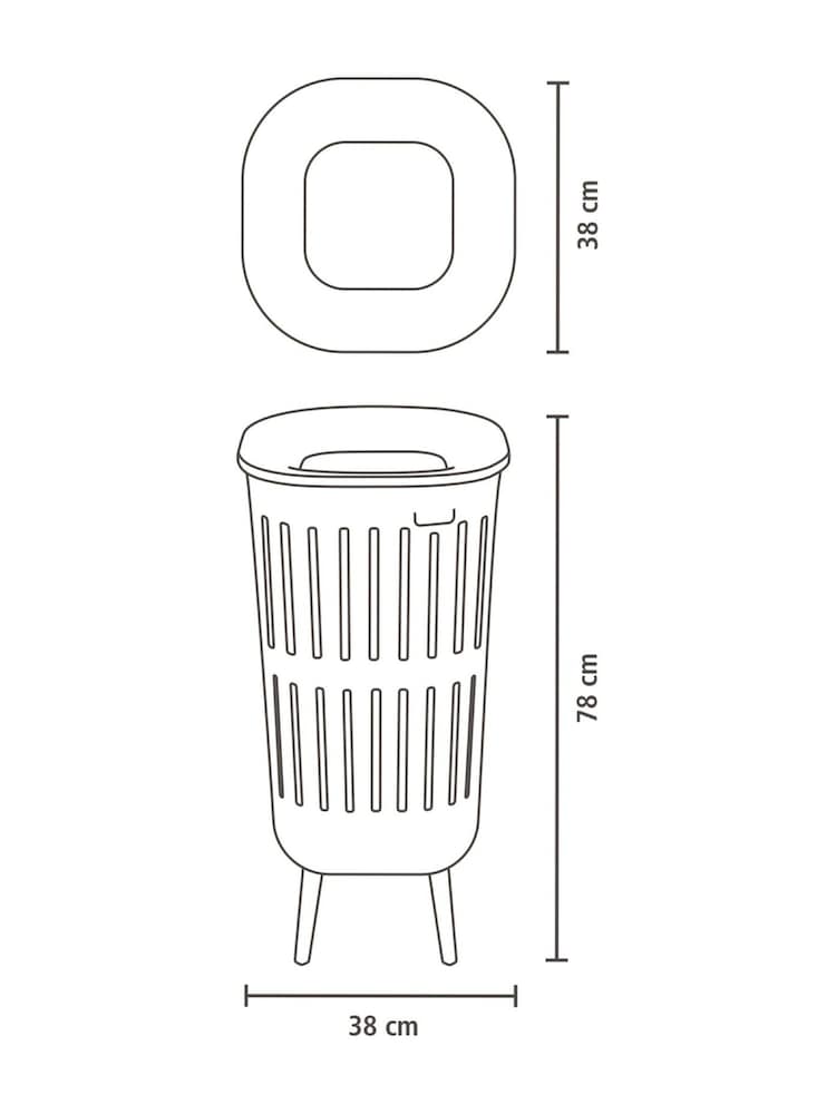 Brabantia Soft Beige Collect-It Laundry Basket - Image 6 of 6 Brabantia Soft Beige Collect-It Laundry Basket - Image 6 of 6