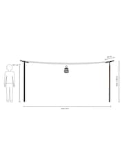 Brabantia Black HangOut Washing lines with Poles - Image 6 of 6