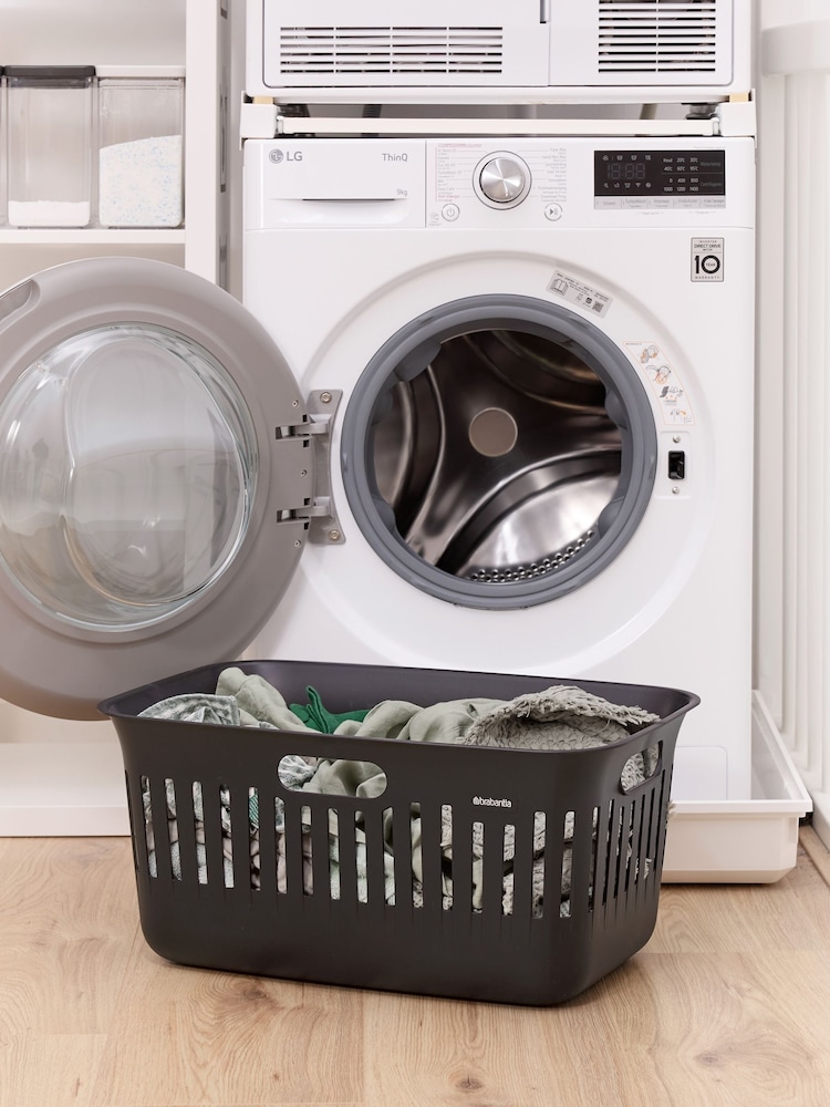 Brabantia Black Collect-It Laundry Basket - Image 1 of 6 Brabantia Black Collect-It Laundry Basket - Image 1 of 6