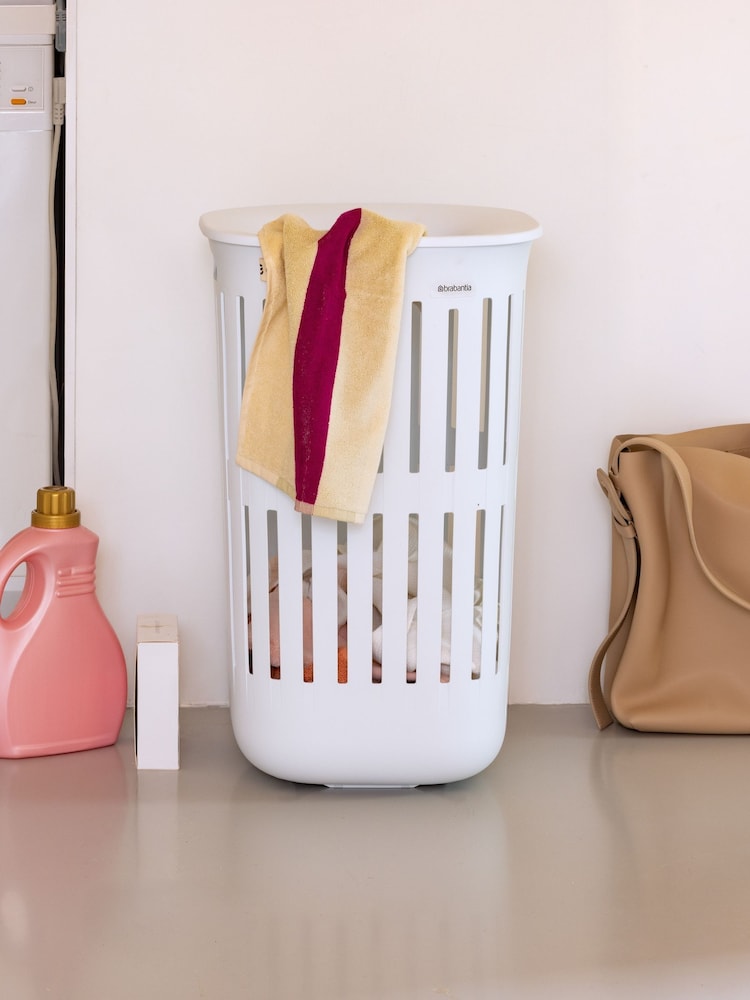 Brabantia White Collect-It Laundry Basket - Image 1 of 6 Brabantia White Collect-It Laundry Basket - Image 1 of 6
