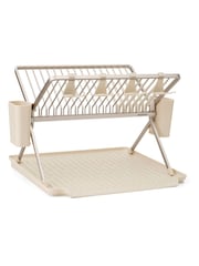 Brabantia Soft Beige SinkSide Foldable Dish Drying Rack, Large - Image 2 of 6