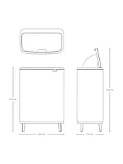 Brabantia Soft Beige Bo Touch Bin - Image 6 of 6
