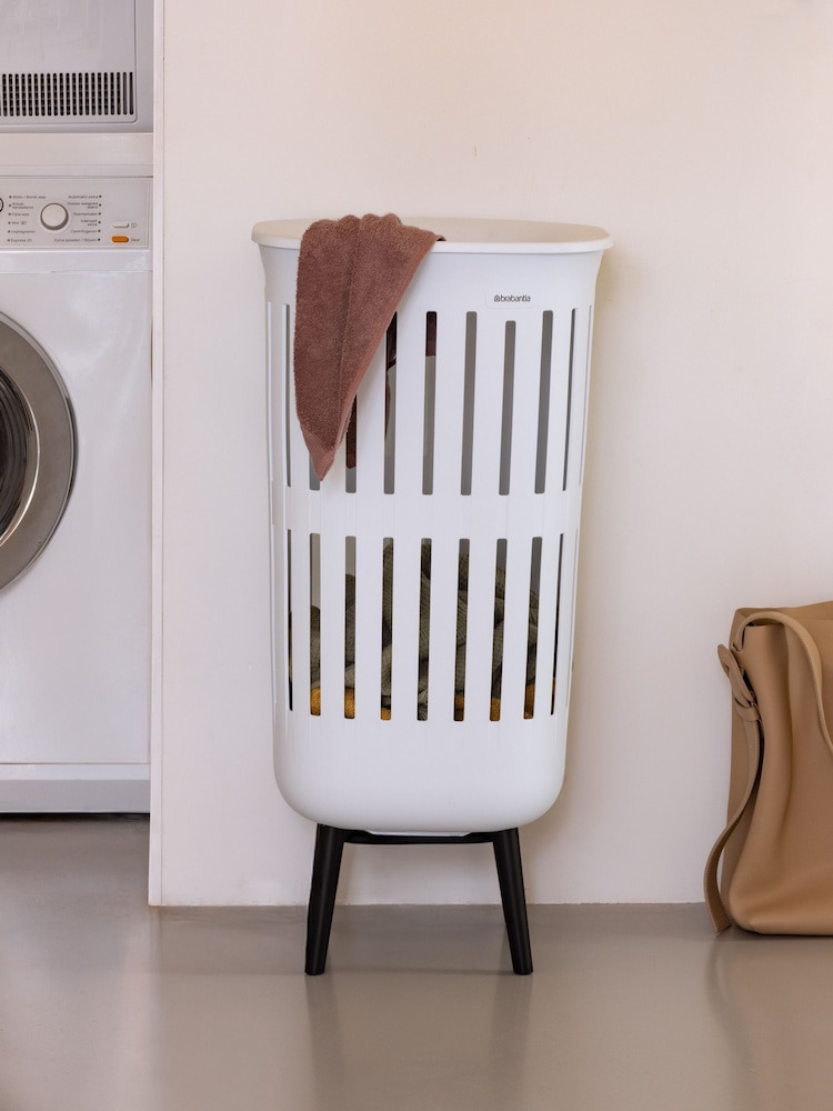 Brabantia White Collect-It Laundry Basket - Image 1 of 6 Brabantia White Collect-It Laundry Basket - Image 1 of 6