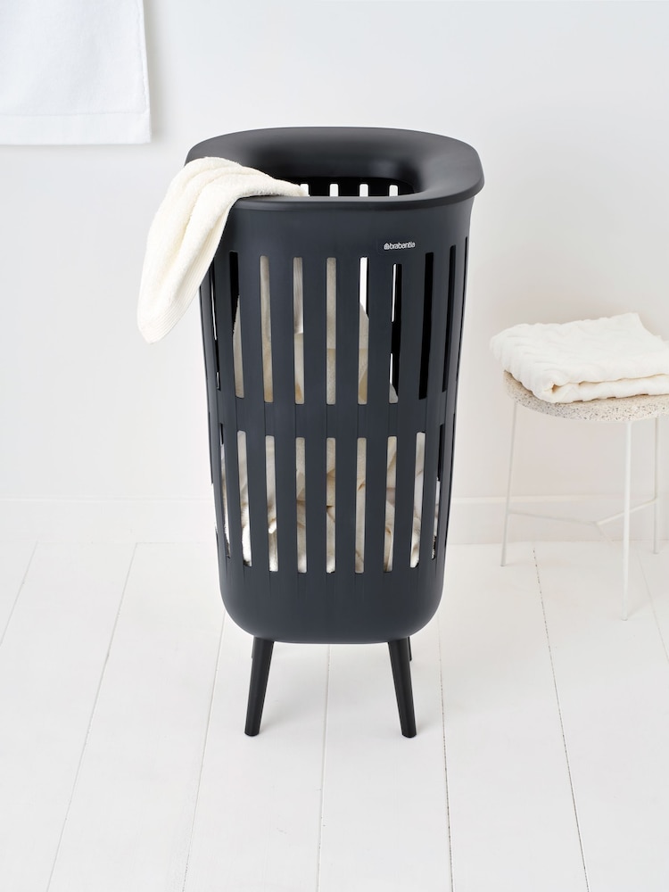Brabantia Black Collect-It Laundry Basket - Image 1 of 6 Brabantia Black Collect-It Laundry Basket - Image 1 of 6