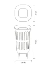 Brabantia Black Collect-It Laundry Basket - Image 6 of 6