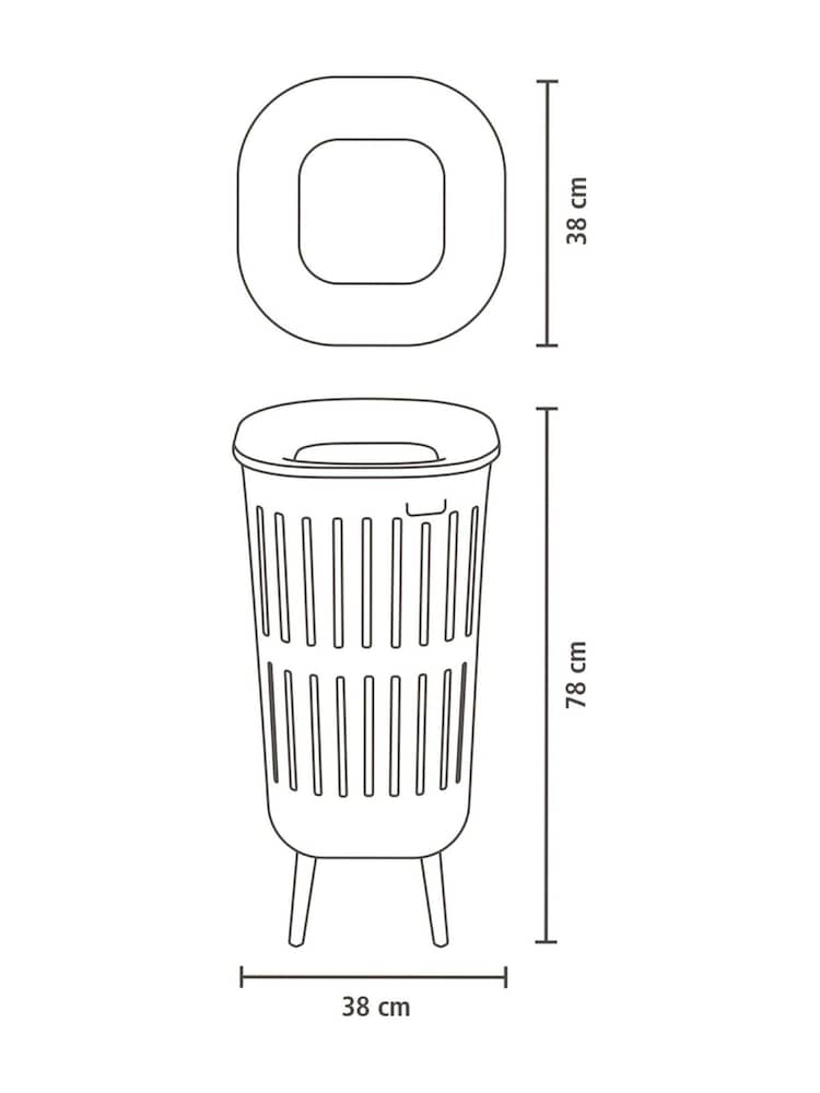 Brabantia Black Collect-It Laundry Basket - Image 6 of 6 Brabantia Black Collect-It Laundry Basket - Image 6 of 6