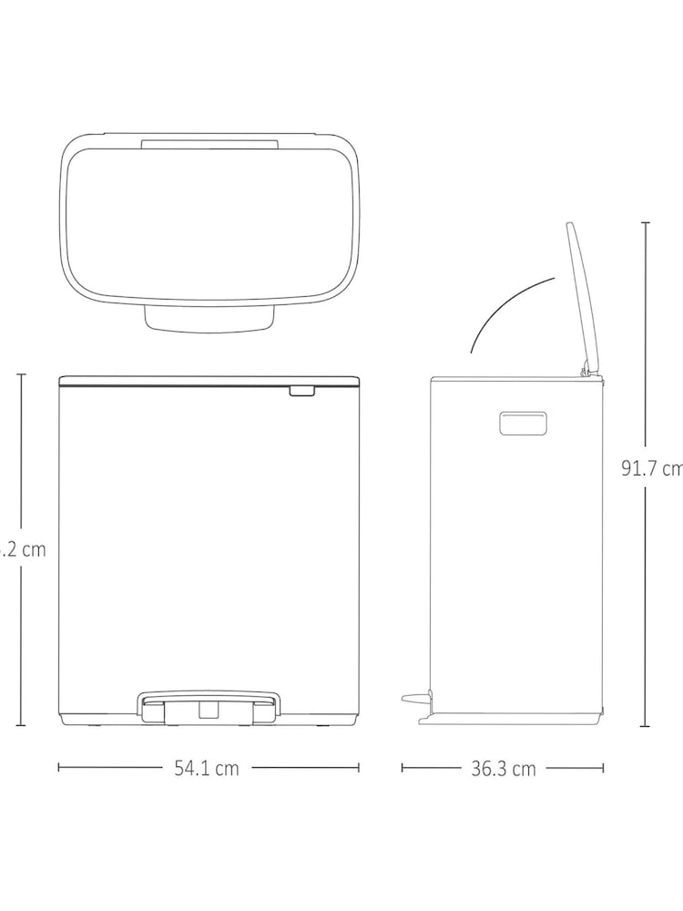 Brabantia Soft Grey Bo Pedal Bin - Image 6 of 6 Brabantia Soft Grey Bo Pedal Bin - Image 6 of 6