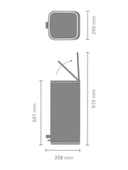 Brabantia Lilac Pink Bo Pedal Bin - Image 4 of 6