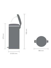 Brabantia Soft Grey NewIcon Pedal Bin - Image 6 of 6