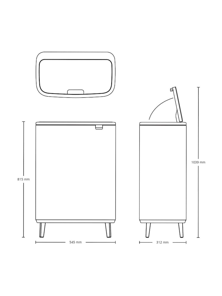 Brabantia Soft Beige Bo Touch Bin - Image 6 of 6 Brabantia Soft Beige Bo Touch Bin - Image 6 of 6