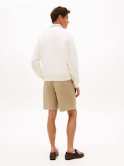 Tommy Hilfiger Cream Tipped Collar Relaxed Rugby Sweatshirt - Image 2 of 5