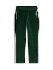 Tommy Hilfiger Green Crest Embroidery Velour Joggers - Image 6 of 6