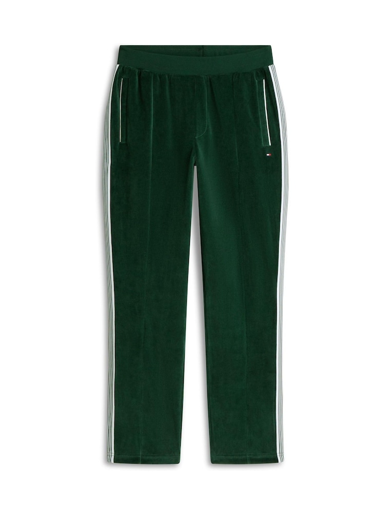 Tommy Hilfiger Green Crest Embroidery Velour Joggers - Image 6 of 6 Tommy Hilfiger Green Crest Embroidery Velour Joggers - Image 6 of 6