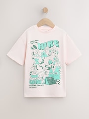 Pink Hike Oversized Graphic T-Shirt (3-16yrs) - Image 1 of 4
