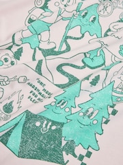 Pink Hike Oversized Graphic T-Shirt (3-16yrs) - Image 3 of 4
