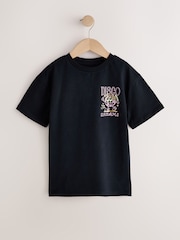 Black Disco Oversized Graphic T-Shirt (3-16yrs) - Image 1 of 4