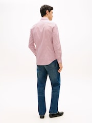 Tommy Hilfiger Red Smart Casual Slim Fit TH Flex Shirt - Image 2 of 5