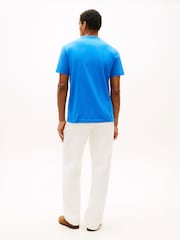 Tommy Hilfiger Blue Logo Embroidery Insert Jersey T-Shirt - Image 2 of 5