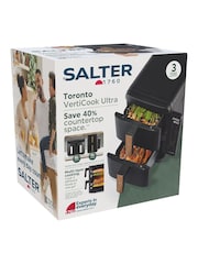 Salter Black Toronto Stackable Air Fryer - Image 7 of 13