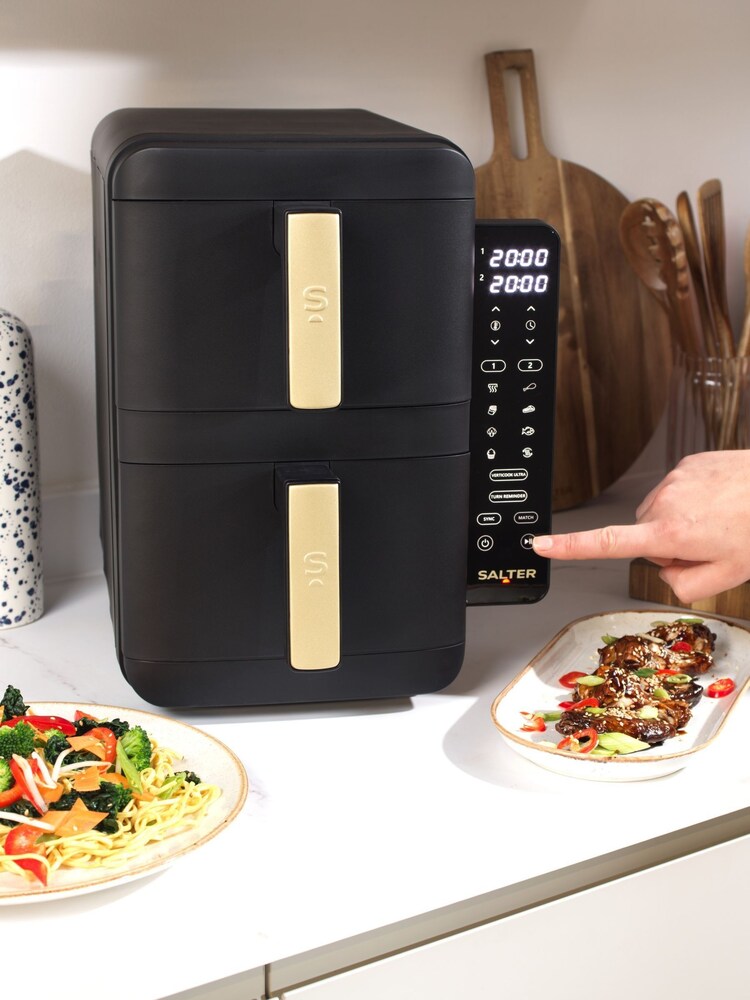 Salter Black Alchemy Stackable Air Fryer - Image 2 of 6