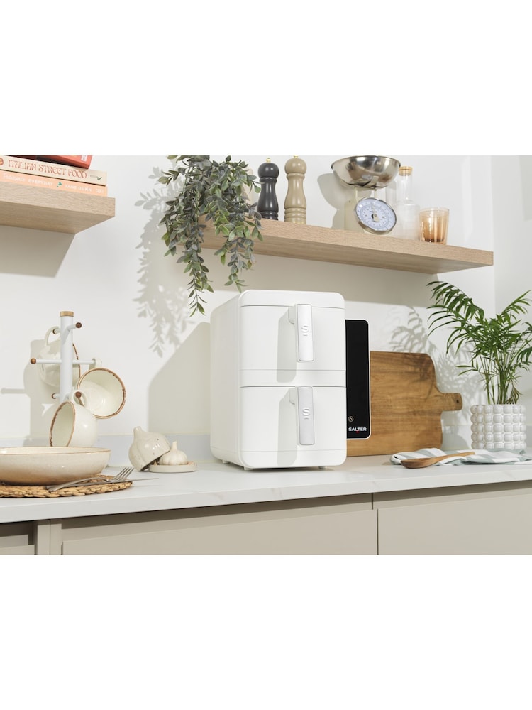 Salter White Stackable Air Fryer - Image 1 of 7 Salter White Stackable Air Fryer - Image 1 of 7