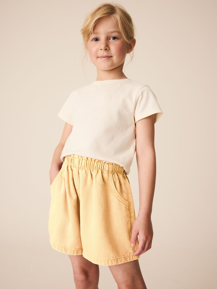 Lemon Yellow Pullon Shorts (3-16yrs) - Image 1 of 7
