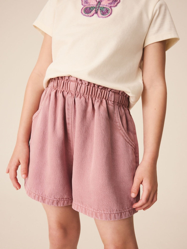 Pink Pullon Shorts (3-16yrs) - Image 1 of 4