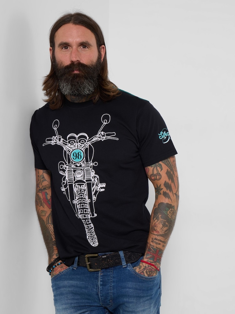 Joe Browns Black Smooth Ride T-Shirt - Image 1 of 5