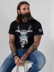 Joe Browns Black Smooth Ride T-Shirt - Image 3 of 5