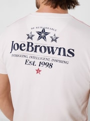 Joe Browns White Joe Browns Logo T-Shirt - Image 2 of 6