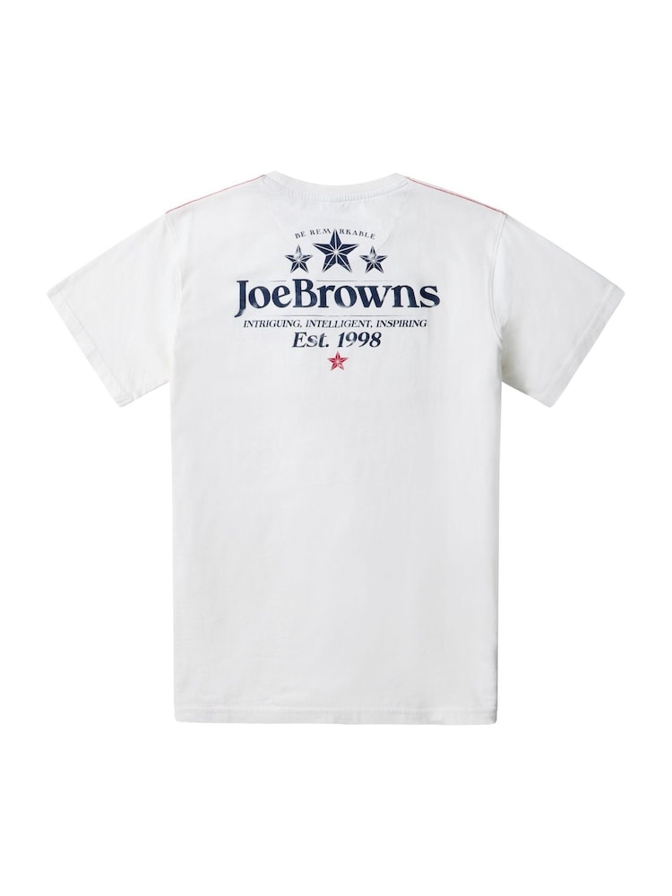 Joe Browns White Joe Browns Logo T-Shirt - Image 6 of 6