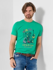 Joe Browns Green Jam Session T-Shirt - Image 3 of 5