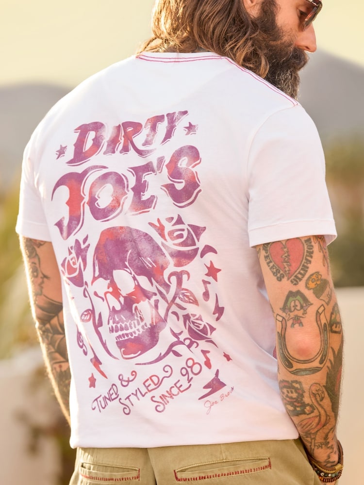 Joe Browns White Skullwash T-Shirt - Image 1 of 6