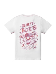Joe Browns White Skullwash T-Shirt - Image 6 of 6