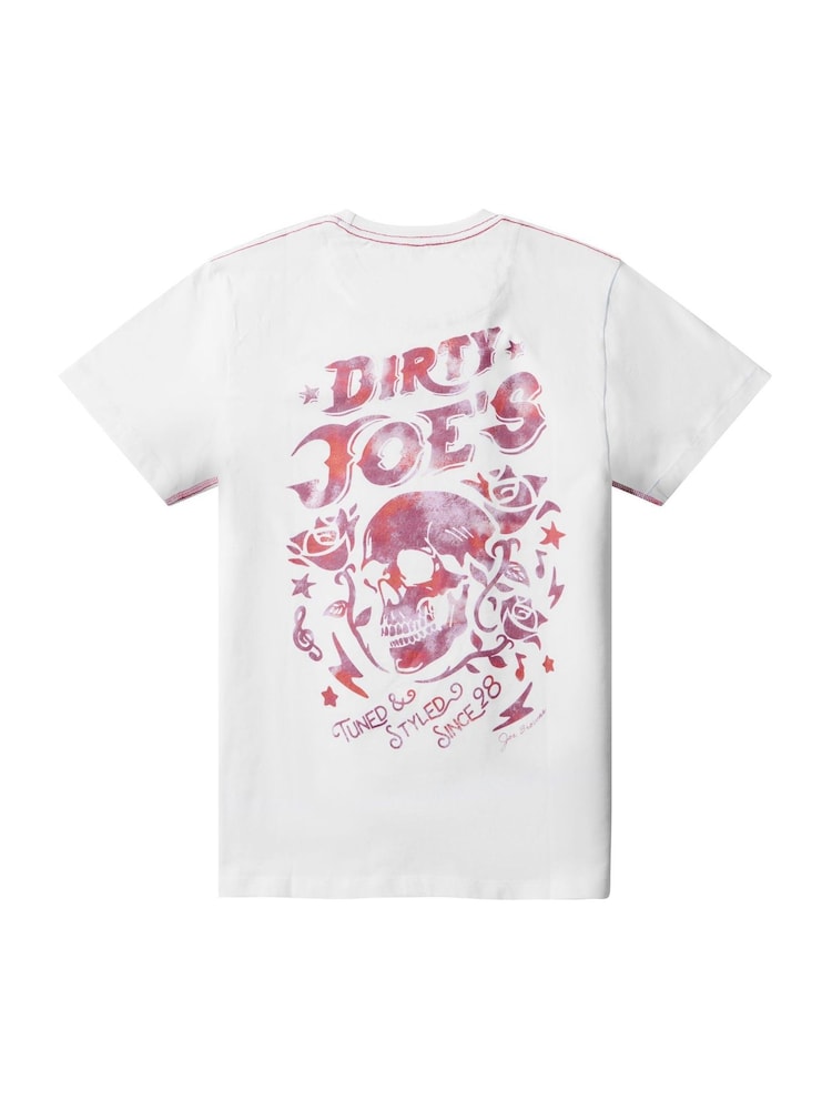 Joe Browns White Skullwash T-Shirt - Image 6 of 6