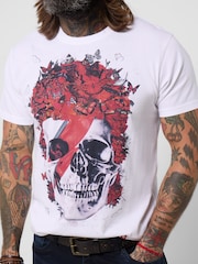 Joe Browns Dead Brave Music Icon Skull T-Shirt - Изображение 3 5