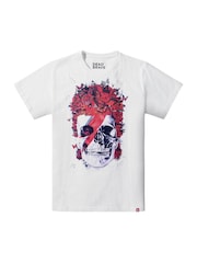 Joe Browns Dead Brave Music Icon Skull T-Shirt - Изображение 5 5