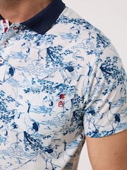 Joe Browns Blue Beautiful Bird Polo Shirt - Image 2 of 5