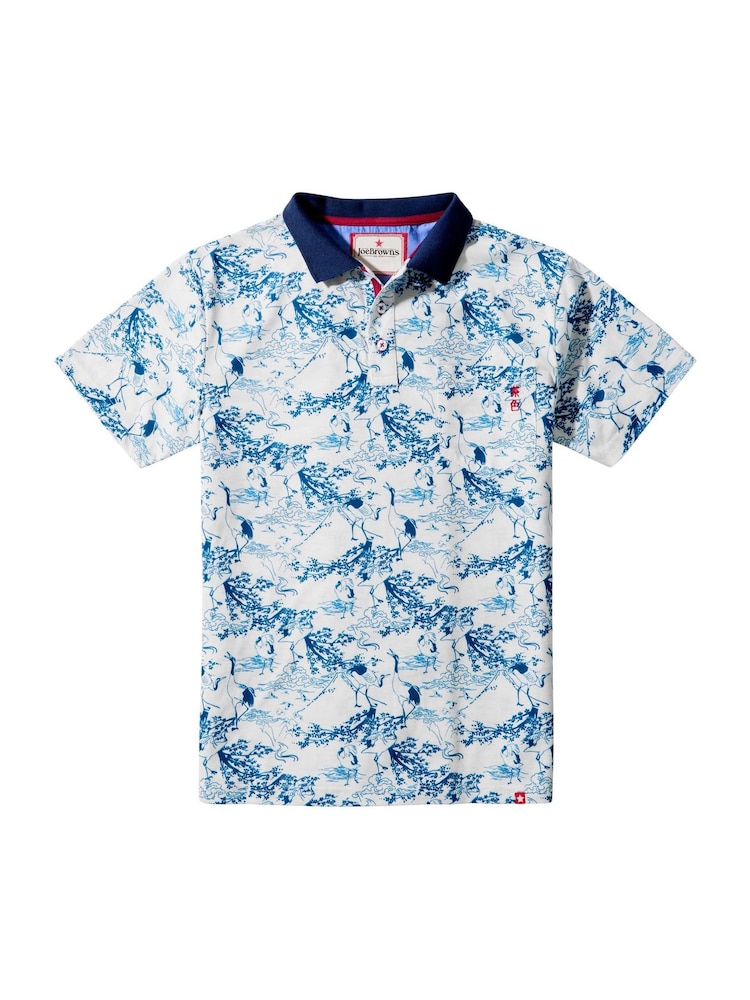 Joe Browns Blue Beautiful Bird Polo Shirt - Image 5 of 5