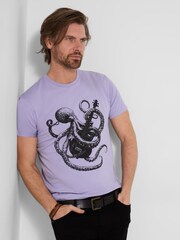 Joe Browns Purple Octojam T-Shirt - Image 1 of 5