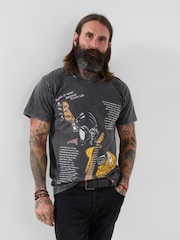 Joe Browns Grey Music Script T-Shirt - Image 2 of 6