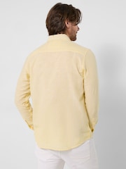 Joe Browns Yellow Luxurious Linen Blend Stripe Shirt - Image 4 of 6