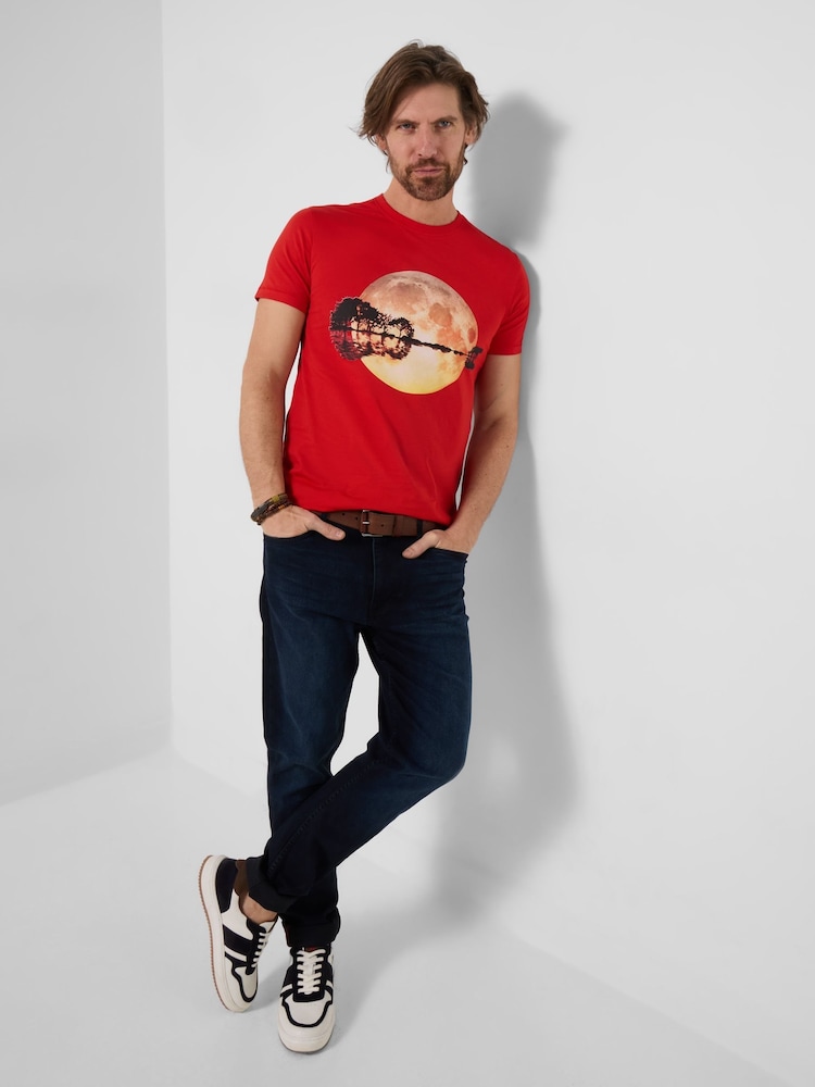 Joe Browns Red Sound Reflection T-Shirt - Image 1 of 4