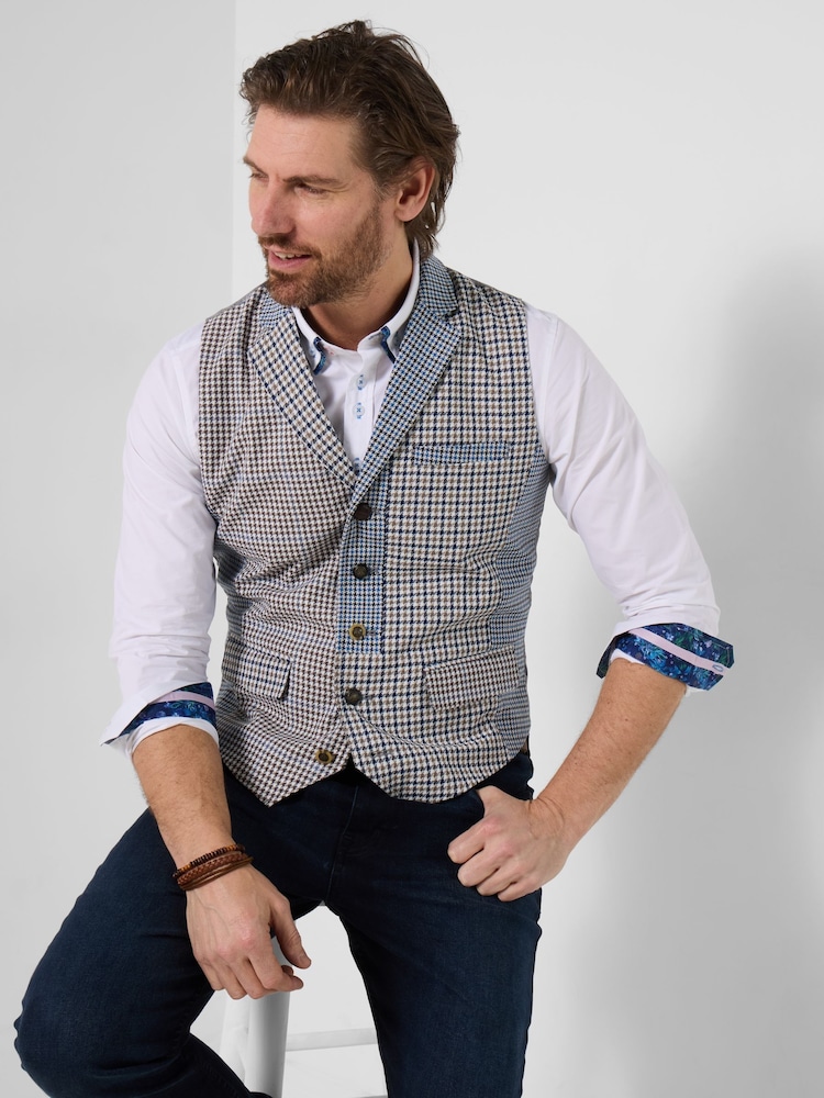 Joe Browns Blue Perfect Combination Waistcoat - Image 2 of 6
