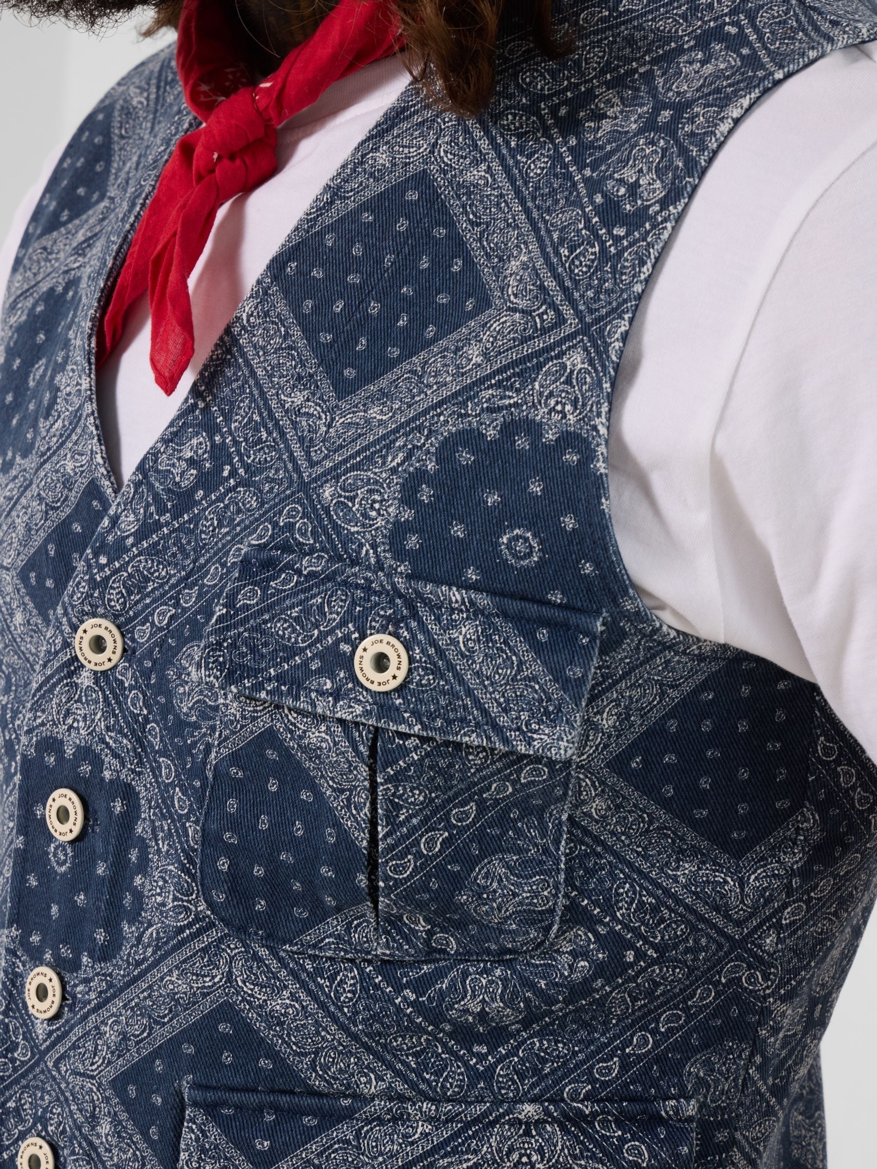 Buy Joe Browns Blue Brilliant Bandana Waistcoat from the Next UK