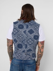 Joe Browns Blue Brilliant Bandana Waistcoat - Image 4 of 6