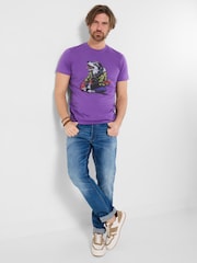 Joe Browns Purple Guitar Hound T-Shirt - Image 3 of 5
